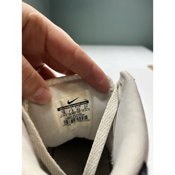 Nike Classic Sweet High Top White Black Women Sneaker Shoe Size 10 - Picture 8 of 9